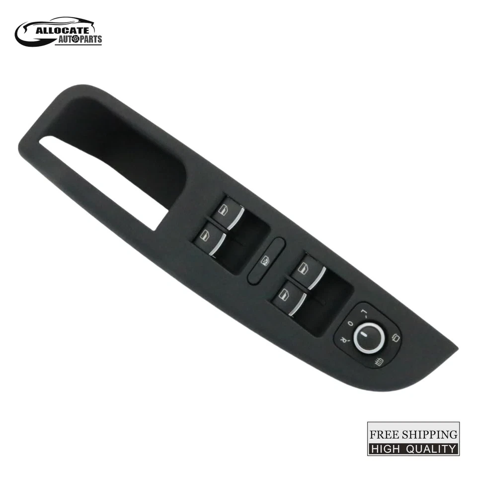 Interruptor de ventana eléctrica maestro de puerta delantero izquierdo negro para Volkswagen Jetta 2011-2018 Foto 2 de 4