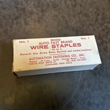 VTG Auto-Fast Brand 1 Standard Wire Stapler Staples 5000 Cleveland OH
