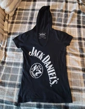 Jack Daniels Hooded T-shirt - Woman's Size Medium