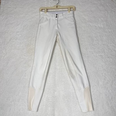 Piper by SmartPak Full Seat Breeches White 26R   Great for Schooling/Muddy Shows