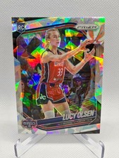 2025 Panini Prizm WNBA Lucy Olsen [Ice Prizm] (RC) #104 Washington Mystics