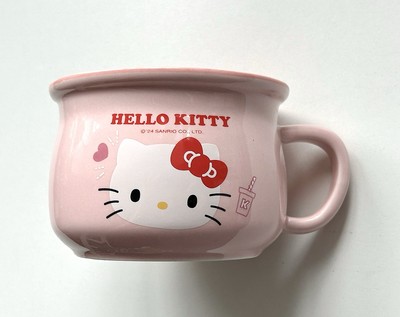 Lizenzierter Sanrio schöner Hello Kitty Porzellan rosa 370 ml Becher mikrowellengeeignet