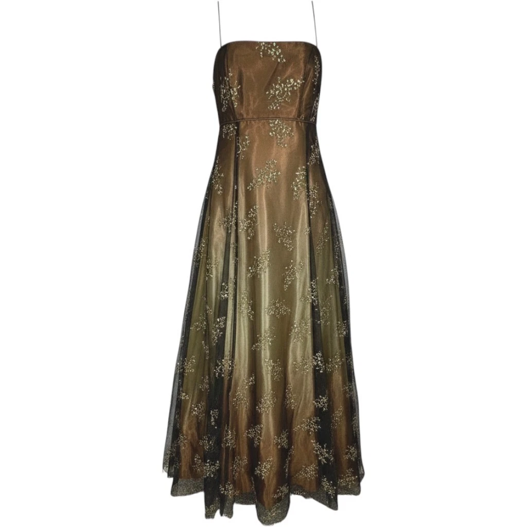 Bronze Maxi Vintage Dresses for Women for sale