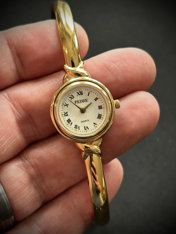 ❤️ Elegante Reloj de Cuarzo PEDRE Mini 'Baignoire Brazalete' Inspirado NUEVO COMO NUEVO Foto 3 de 4