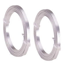 Flat Aluminum Wire Bendable Flat Wire for Crafts 5Mm Metal Strips for DIY Jewelr