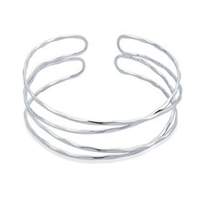 Gold Silver Hollow Cuff Bracelets for Women Adjustable Wide Open Bangle Bracelet