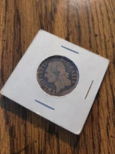 France 1779 King Louis XVI 1/2 Sol of Ecu Coin - Copper