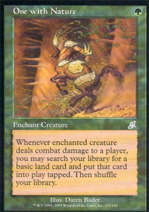 MTG English One with Nature NM Normal Scourge