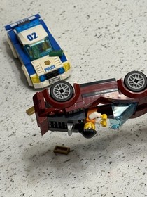 Lego City High Speed Chase Red Sports Car & Cop Car 2 Figures 60138 w/ Manuals