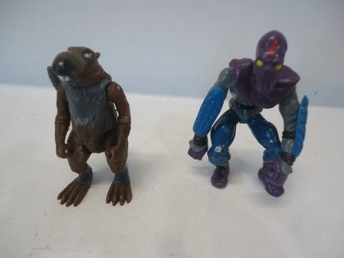 Vintage 1988 Foot Soldier & Splinter TMNT Teenage Mutant Ninja Turtles Figure