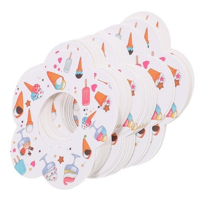 50 Pcs Papierhalter Eiscreme-papierhalter Lebensmitteltabletts Aus