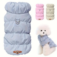 Soft Warm Dog Clothes Winter Padded Puppy Cat Coat Jacket For Small Medium Dogs