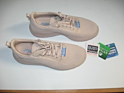 NEW Women's Skechers Bobs Memory Foam Nude Squad Chaos Face Off Sneakers sz 7