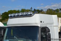 Bragan™ Dach Leuchtbalken Mit 7 Leds FüR Renault Magnum Front Lampen Edelstahl
