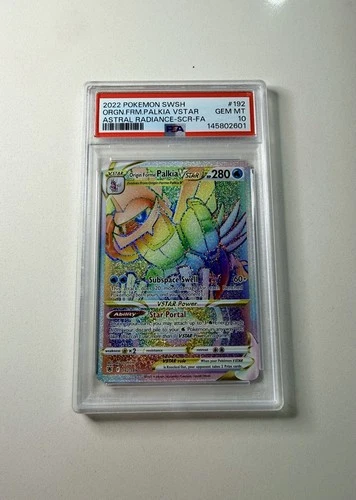 PSA 10 Origin Forme Palkia VStar #192 Pokemon Astral Radiance 2022 full art
