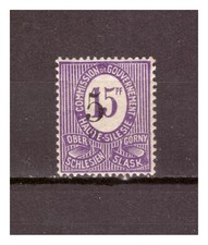 Oberschlesien 1920 Freimarke Fehldruck Mi.10 F  Falz gepr&uuml;ft