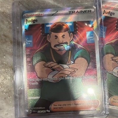 Judge 228/091 - Pokemon Paldean Fates - Ultra Rare Full Art Trainer - NM