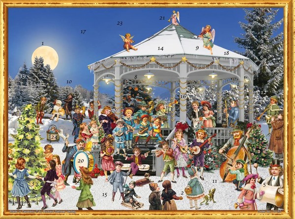 Adventskalender, Viktorianisch Am Pavillon | S. Merkamp | Papier Adventskalender-image