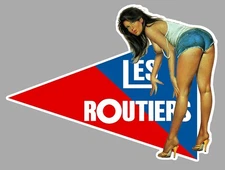 LES ROUTIERS STICKER PINUP CAMION TRUCK ROUTE 66 PIN UP AUTOCOLLANT RB150