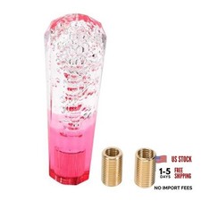 Diamond Two-tone Crystal Shift Knob Gear Shifter Knob Acrylic Stick Shifter Red