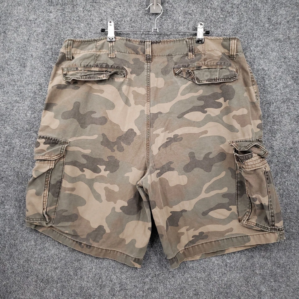 Pantalón Corto Carga Faded Glory Para Hombre 38 Marrón Bermudas Frente Plano Senderismo Aire Libre Camuflaje Foto 2 de 4