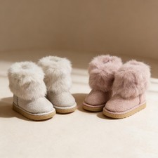 Winter Fur Snow Boots for Blythe Doll OB22 OB24 Azone Licca 1/6 BJD Doll Shoes