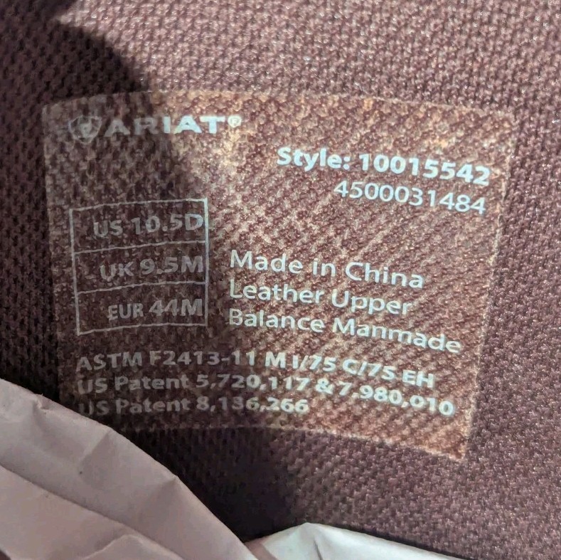 Ariat  Composite Toe Square Western Work Boots 10… - image 7