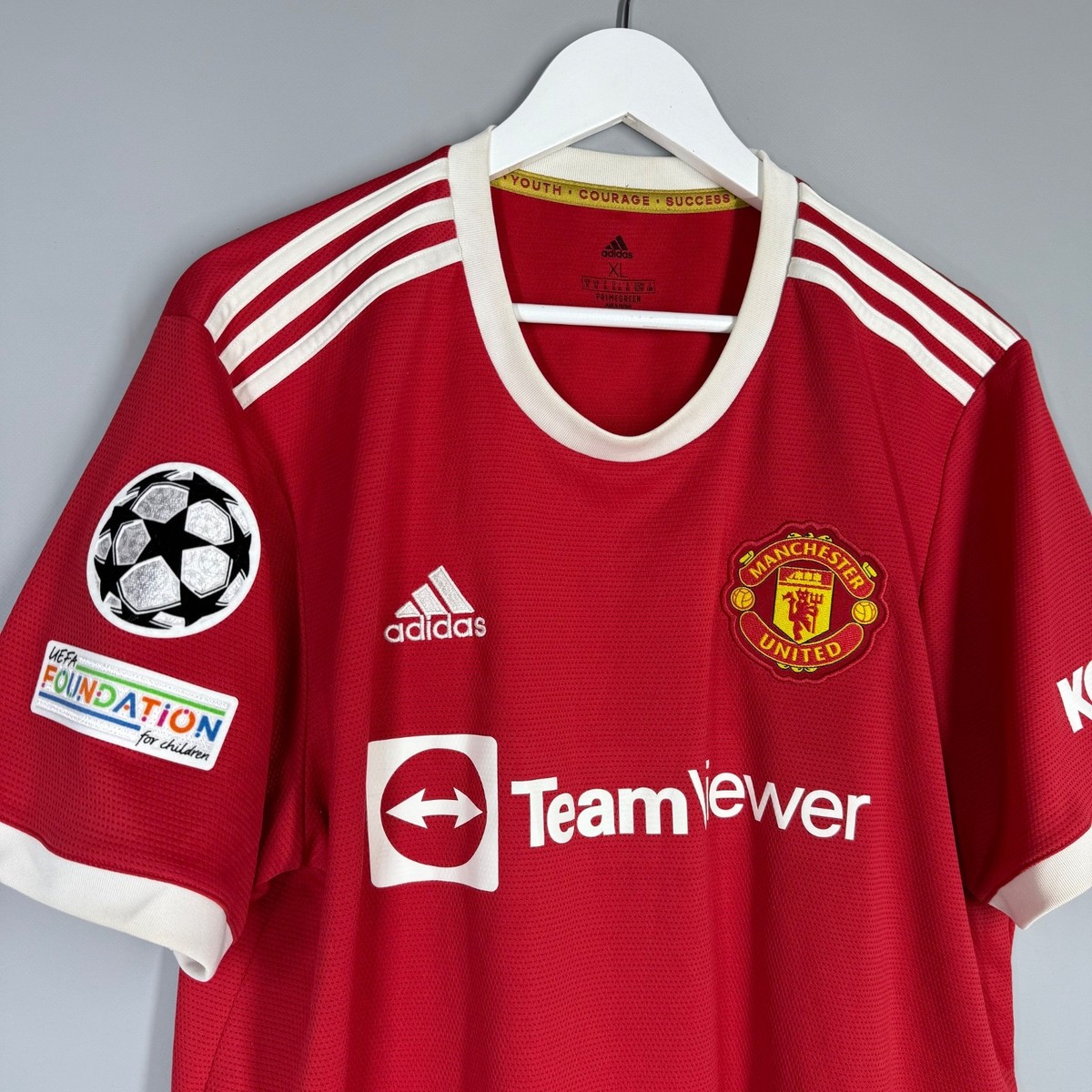 MANCHESTER UNITED 2021 2022 HOME FOOTBALL SHIRT SOCCER