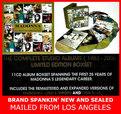 MADONNA THE COMPLETE STUDIO ALBUMS 1983-2008 11CD's New&Sealed