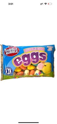 Dubble Bubble Bubble Gum Easter Eggs 1ea 4.05oz Bag Assorted Fruit Flavors-NEW