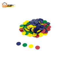 Plastic Solid Bingo Chips, Chips for Games, Counting Manipulatvies, G