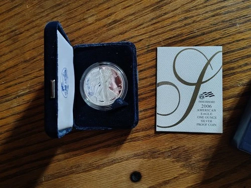 2006-W American Silver Eagle PROOF 1 Oz Silver - Coin & Box & COA