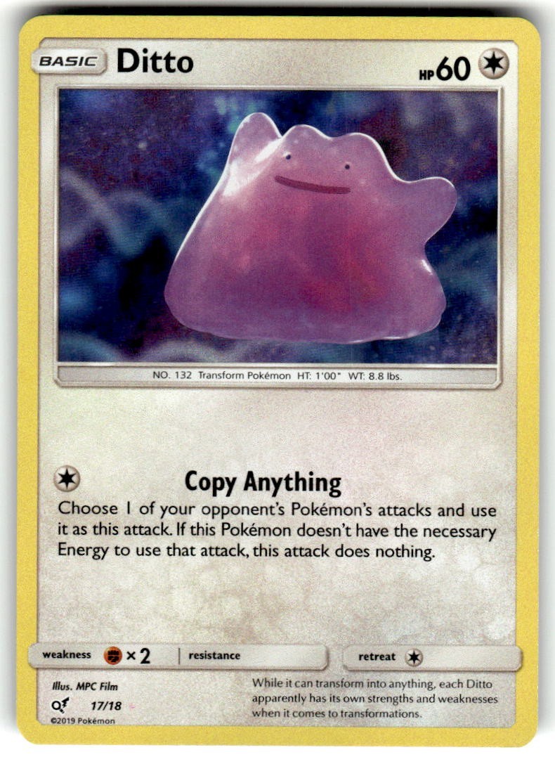 DITTO 17/18 - Ultra Rare - Detective Pikachu (2019) - Pokémon TCG - NM