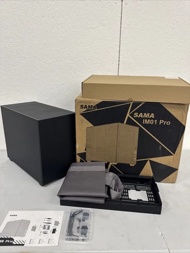 SAMA IM01 Pro Tempered Glass Micro ATX Mid Tower Gaming Computer Case Black New