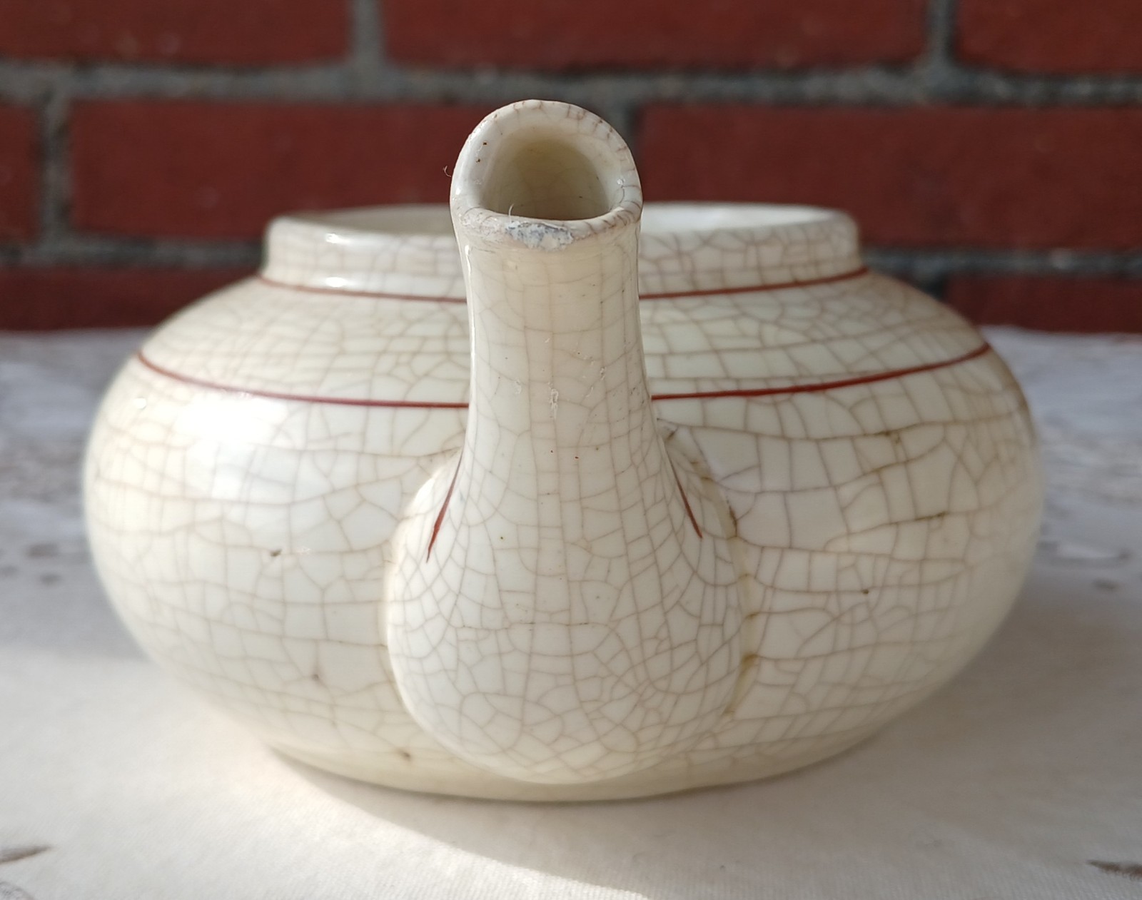 Roseville Combination Creamware Tea Set HTF Stackable Vintage Art Pottery, c1910