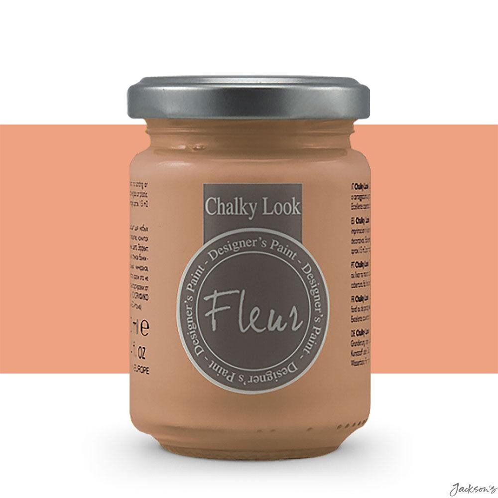 Fleur Designer's Paint Chalky Look Paint 130ml Swinging Rose For Furniture Cr...