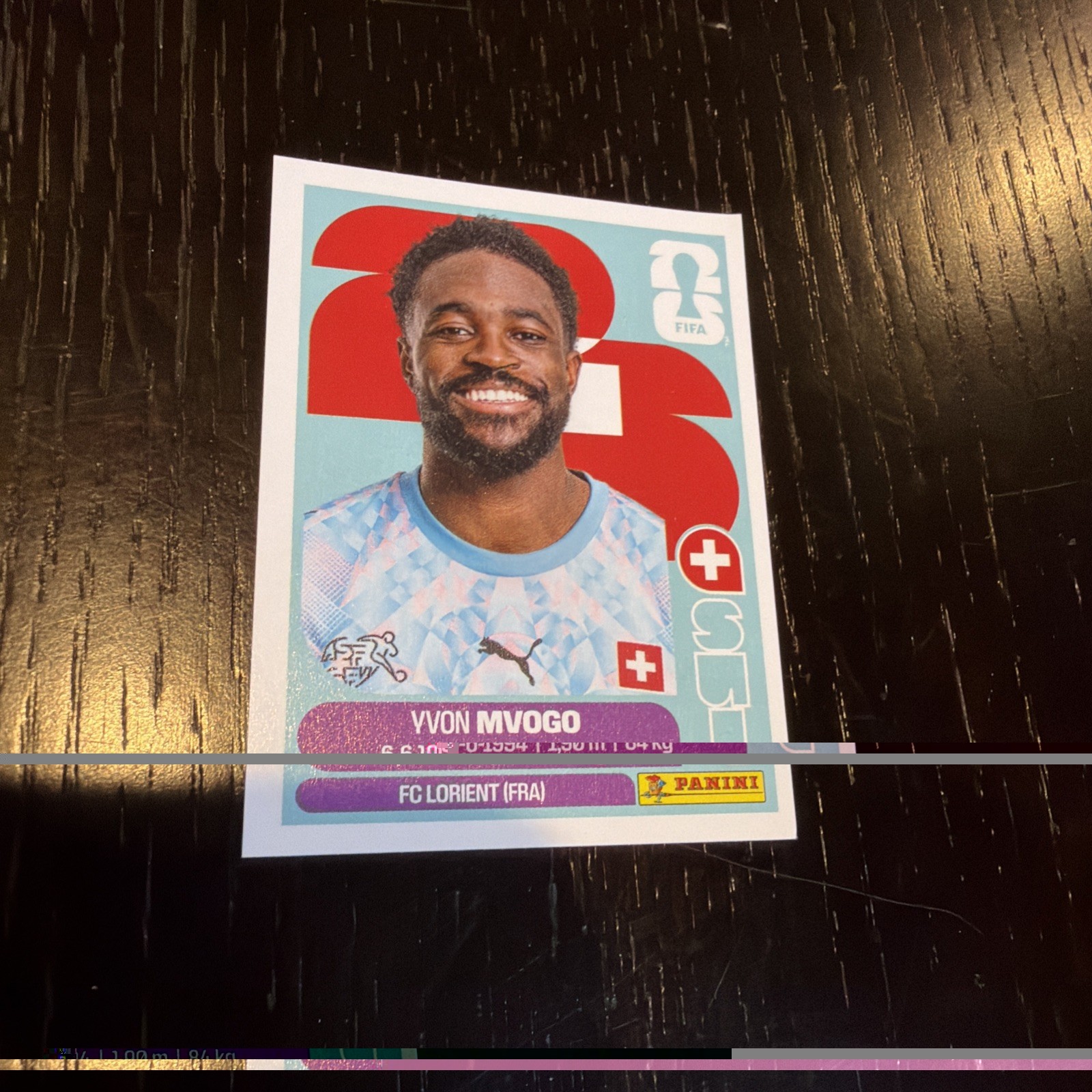 2026 Panini FIFA World Cup Sticker #SUI3 Yvon Mvogo