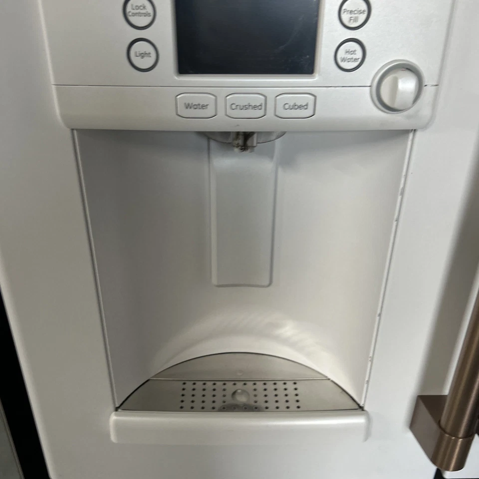 Ge Cafe White Matte Refrigerator 36 In Full Size Fridge - Image 2 of 4