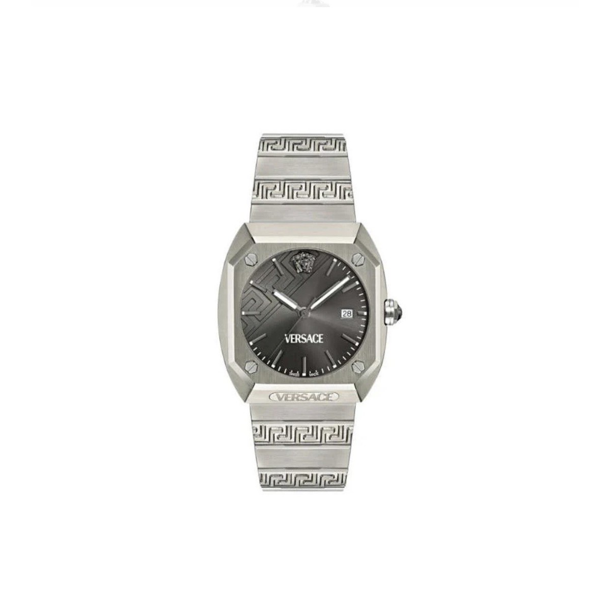 Versace Antares Quartz Watch, Titanium, Grey, 44 x 41.5 mm