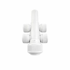 John Guest 15mm Push Fit Service Valve Manifold 4 Port Plastic White
