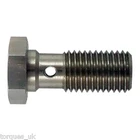 M10 x 1.25 Metric Stainless Steel Banjo Bolt 24mm Long