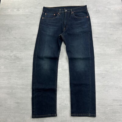 Levis 505 Jeans Size 34x30 Blue Dark Wash Denim Pants