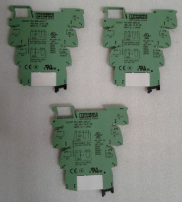 Qty. 3 Phoenix Contact 2967219 PLC-BSP-24DC/21 Relay Socket - New - IN STOCK