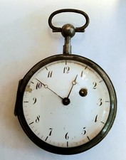 Large 59mm French Silver Verge Fusee Quarter Repeater Pocketwatch Project
