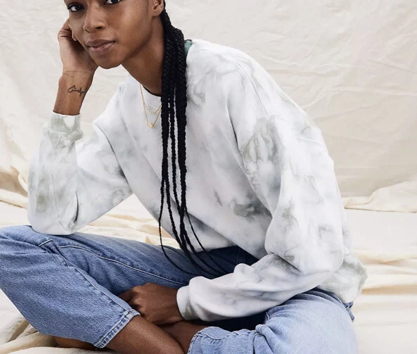 Madewell Tie-Dye (Re)sourced Cotton Swing Sweatshirt Medium | eBay