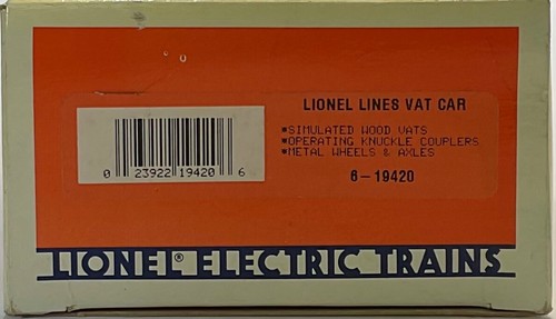 Lionel - Lionel Lines Vat Car 6-19420 - Picture 8 of 8