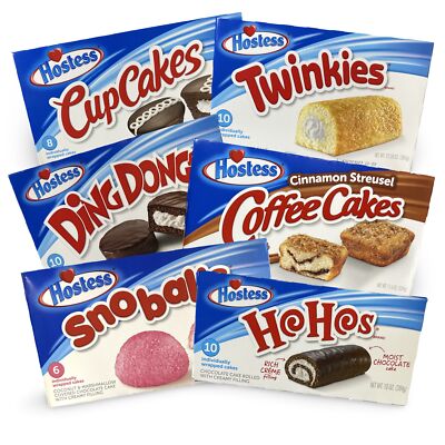Hostess Snack Cake Lovers Classics Variety | 52 Cakes Total | Cupcakes, Ding Don