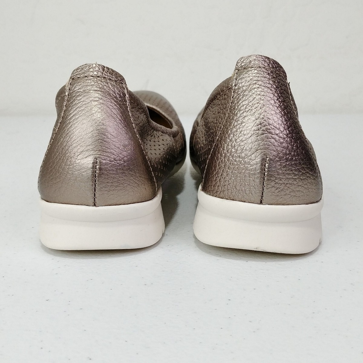 Clarks Jenette Ease Scarpe Basse Donna Peltro Metallico 39.5 EU