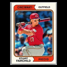 2023 Topps Heritage High Number - #701 Stuart Fairchild SP - Cincinnati Reds
