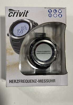 CRIVIT® Herzfrequenz Messuhr mit Schrittzähler Großes LC Display